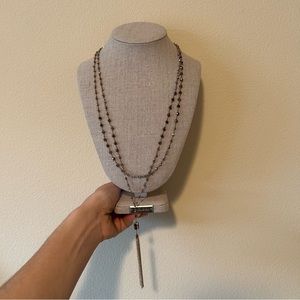 Stella & Dot Gitane Tassel Necklace Gold